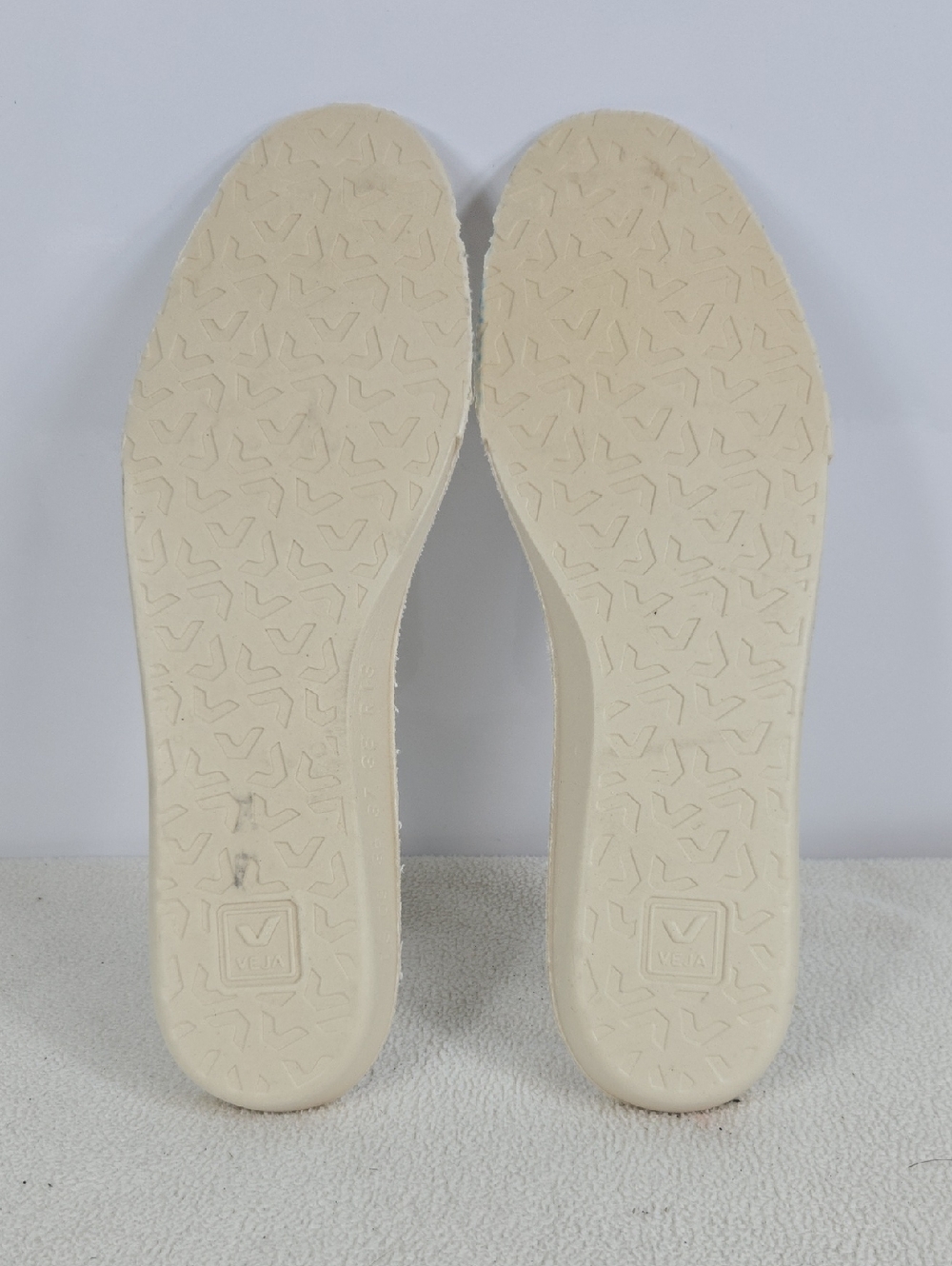 Veja White Leather Sneakers with Neon Yellow Accents - Women's Casual Sneakers - Picture 9 of 10